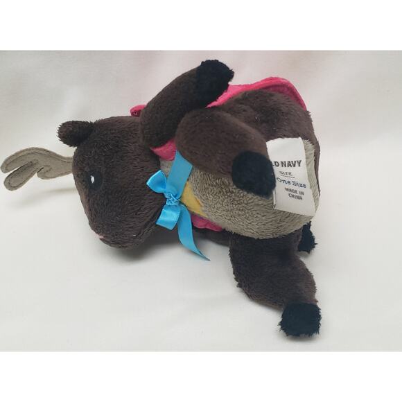 Old Navy Reindeer Plush GC Holder Stuffed Animal - Picture 5 of 10